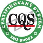 Oficiální dopis CQS k vydání normy ISO 50001