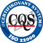 Oficiální dopis CQS k vydání normy ISO 22000