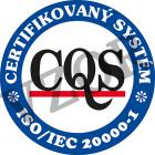 Oficiální dopis CQS k vydání normy ISO 20000-1
