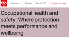 ISO publikovalo nový článek o bezpečnosti práce a normě ISO 45001